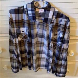 Plaid button down